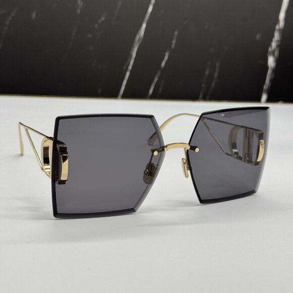 NEW 30MONTAIGNE S7U B0A0 DIOR GOLD GREY WOMEN DIOR SUNGLASSES - Picture 6 of 15